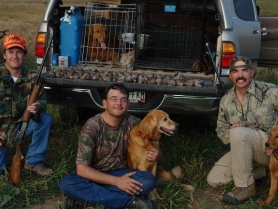 chris-with-tucker-and-crockett-both-akc-master-hunter-titles